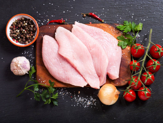 40 lbs Organic, Air Chilled, Boneless, Skinless, Random Chicken Breast Pieces