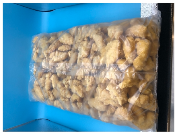 10 lb Case Gluten Free Pre-cooked Tempura Chicken Nuggets - LOCAL