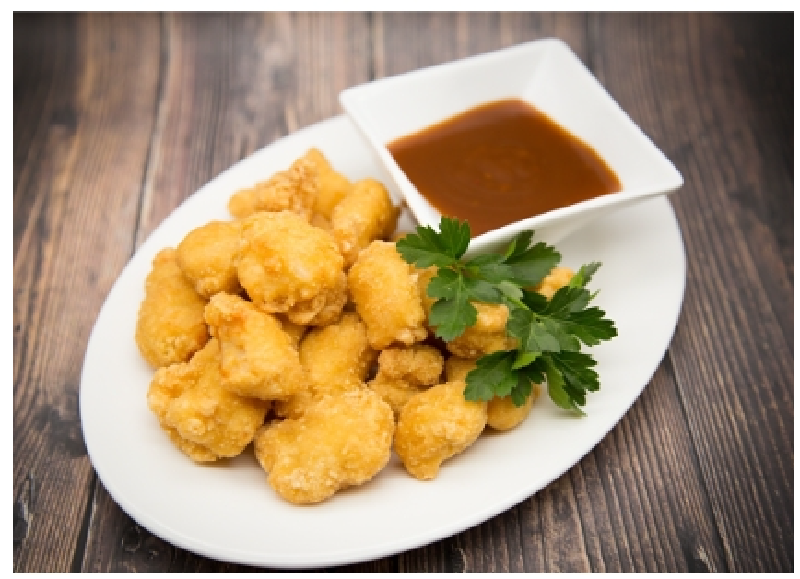 10 lb Case Gluten Free Pre-cooked Tempura Chicken Nuggets - LOCAL