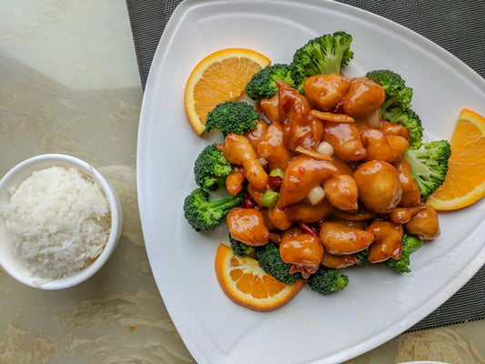 NEW: 12 lb Orange Chicken Meal Kit, 2- 4 lb bags of Tempura Chicken, 4-1 lb bag of Sauce