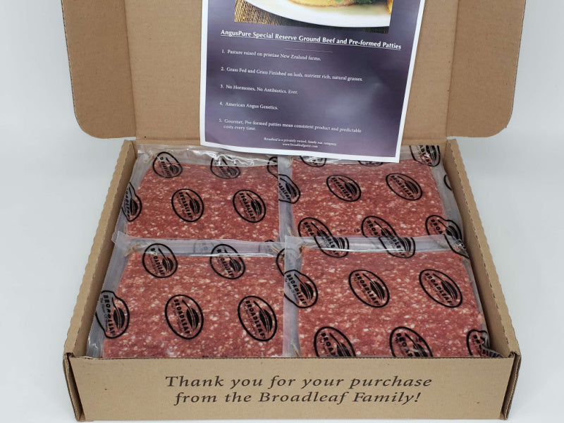 10 lb Case Grass Fed Angus Beef, No Added Hormones, No Antibiotics