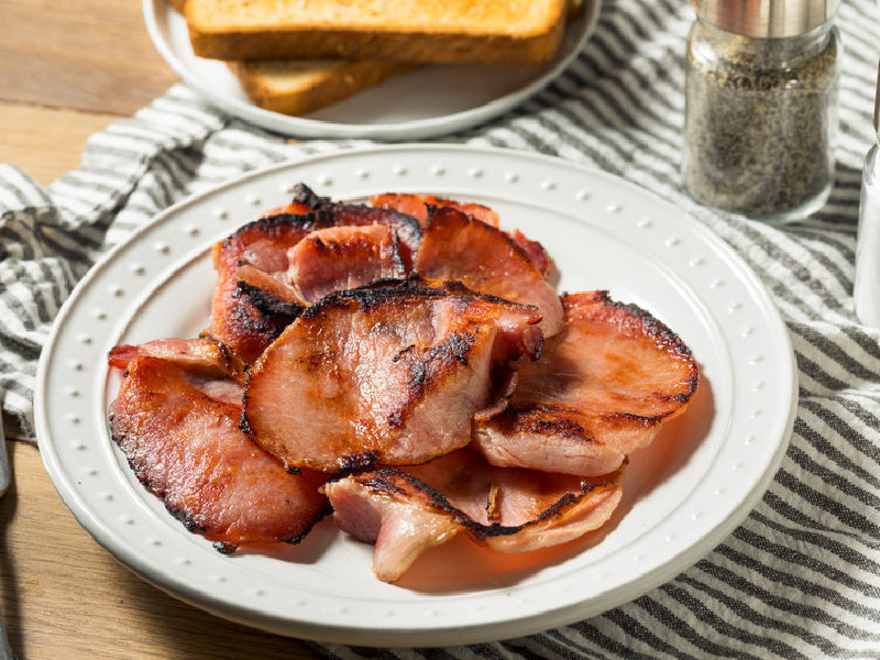 10 lb case of Frozen Uncured Natural Canadian Bacon