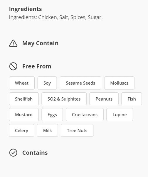 PRICE DROP: 10 lb Case Gluten Free Chicken Sausage Patties