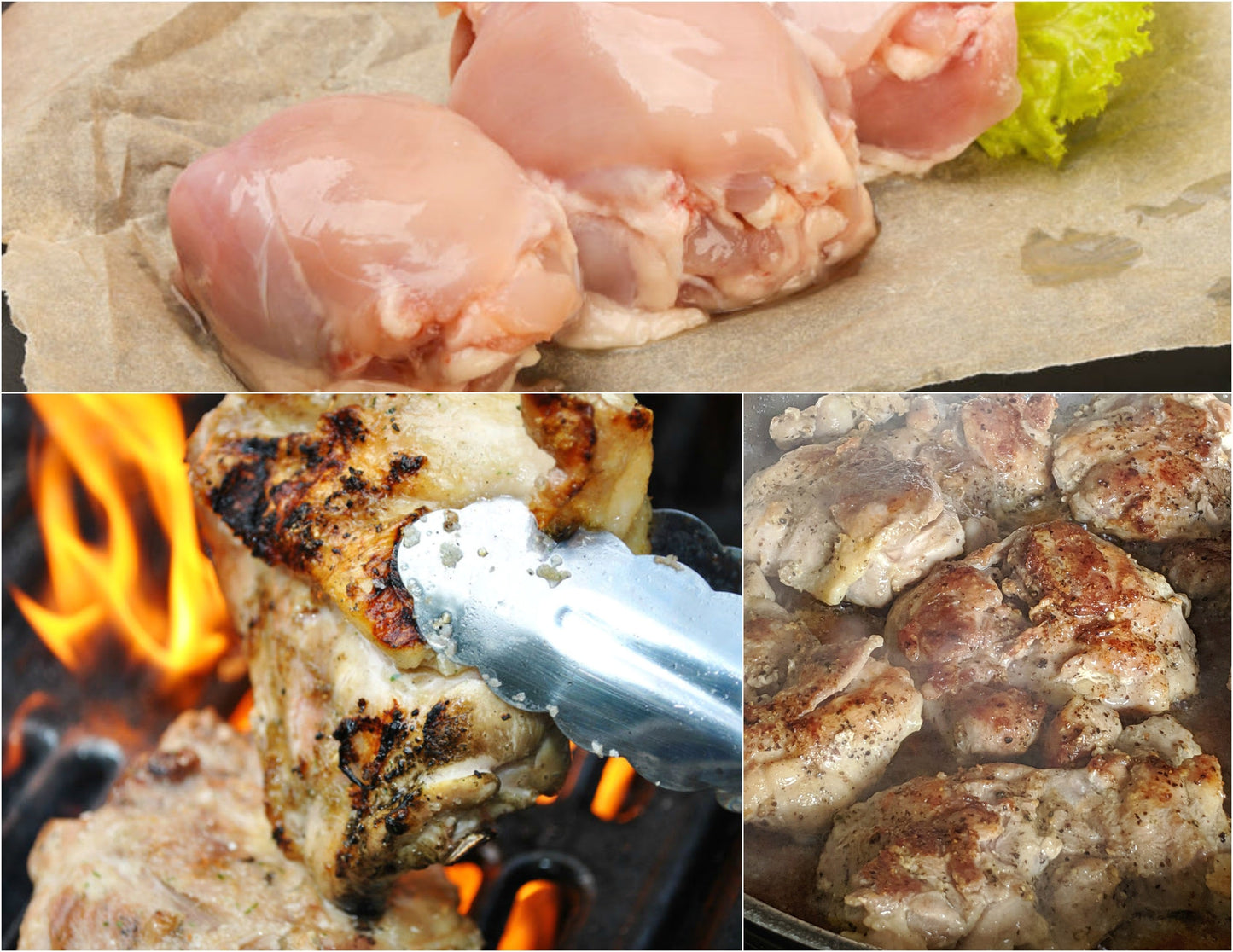 $99 Chicken Thighs: 40 lb Case Farm Fresh Boneless, Skinless Natural