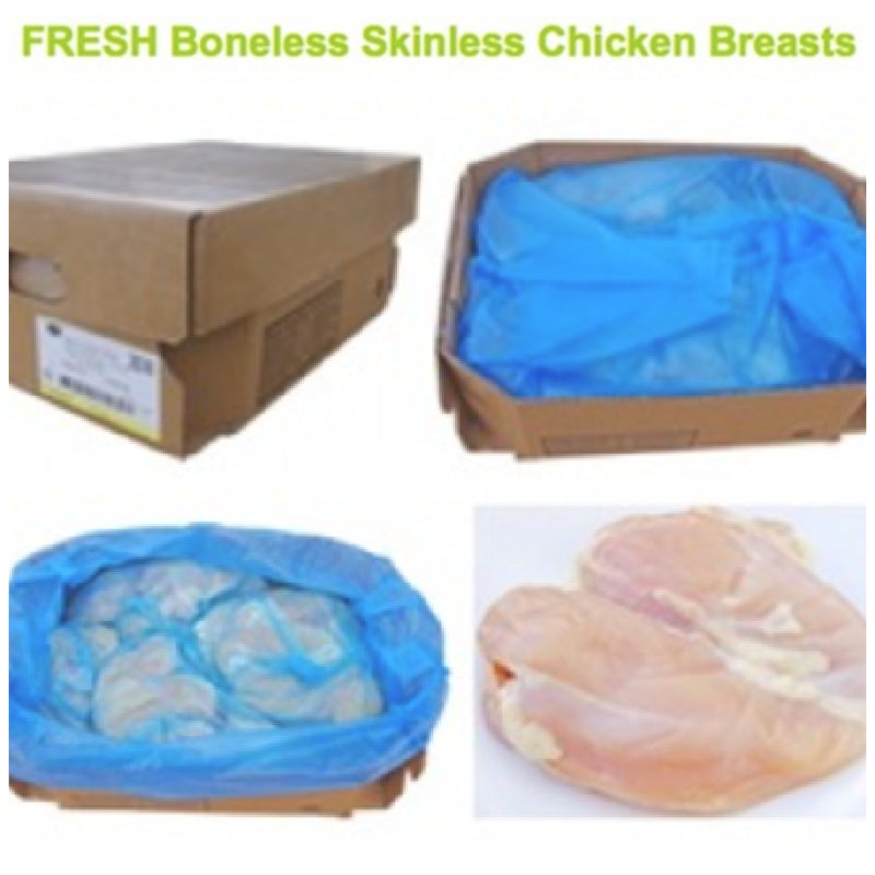 $99!! Chicken Breast: 40lb Case, Fresh, Boneless, Skinless, Natural, Cage-Free, Antibiotic-Free
