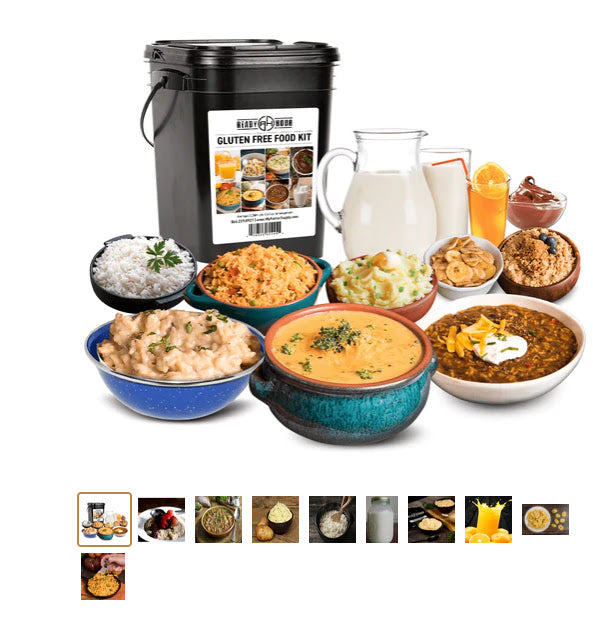 120 Serving of Gluten Free Freeze Dried Meals from Ready Hour (25-Year Shelf Life)