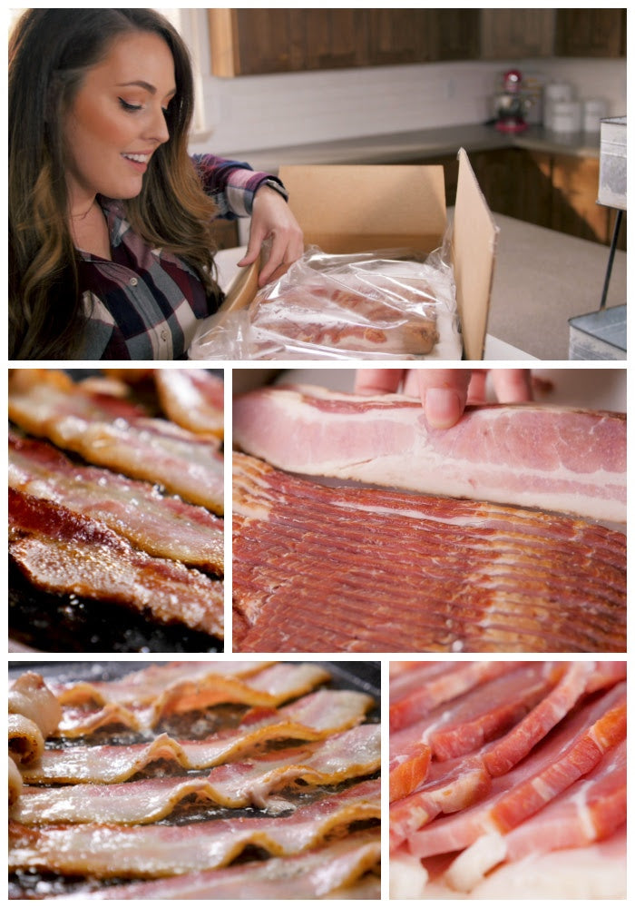 15 lb Natural, Uncured Hickory Smoked, Minimally Processed Bacon