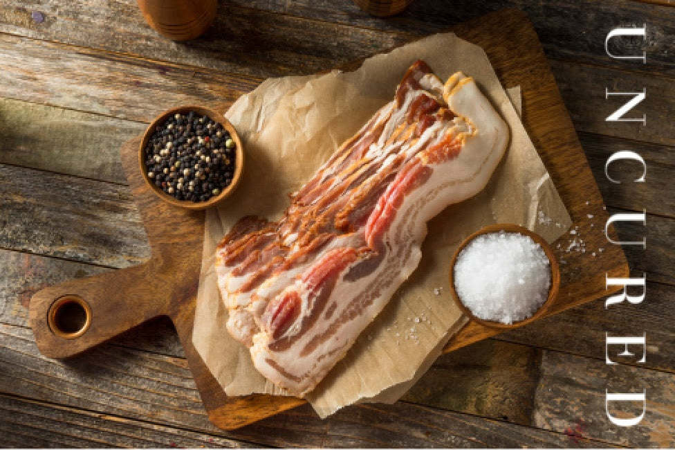 15 lb Natural, Uncured Hickory Smoked, Minimally Processed Bacon