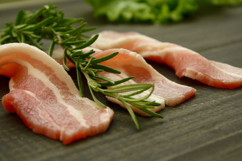 15 lb Case: Honey Cured Thick Cut Bacon