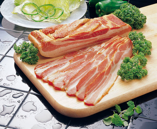 15 lb Case: Honey Cured Thick Cut Bacon